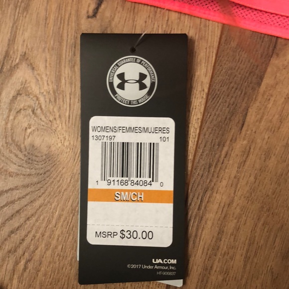 Under Armour Mid Print Sports Bra - Picture 5 of 6